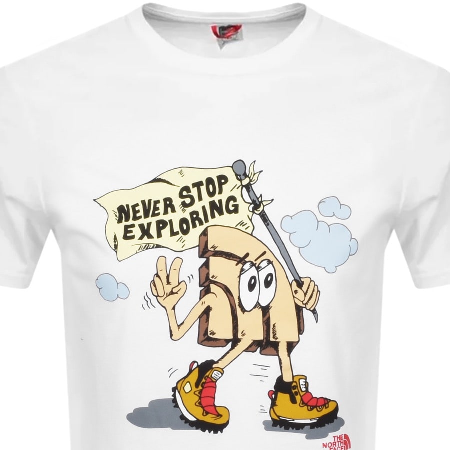 Alternative Image for ProductThe North Face Exploring Logo T Shirt White2